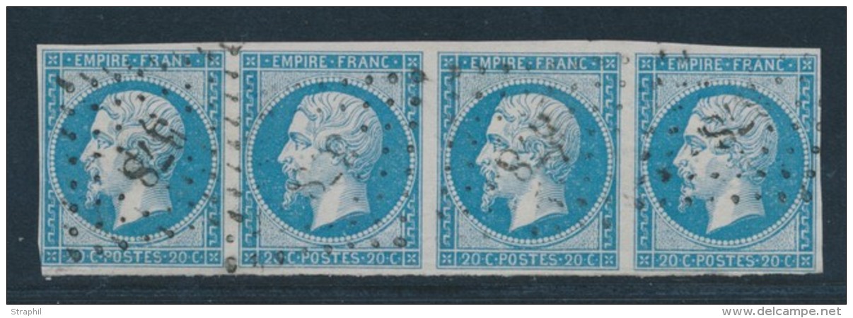 N&deg;14A - Bde De 4 - TB - 1853-1860 Napoléon III