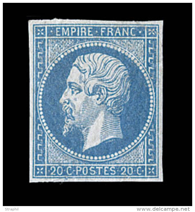N&deg;14A - 20c Bleu - TB - 1853-1860 Napoléon III