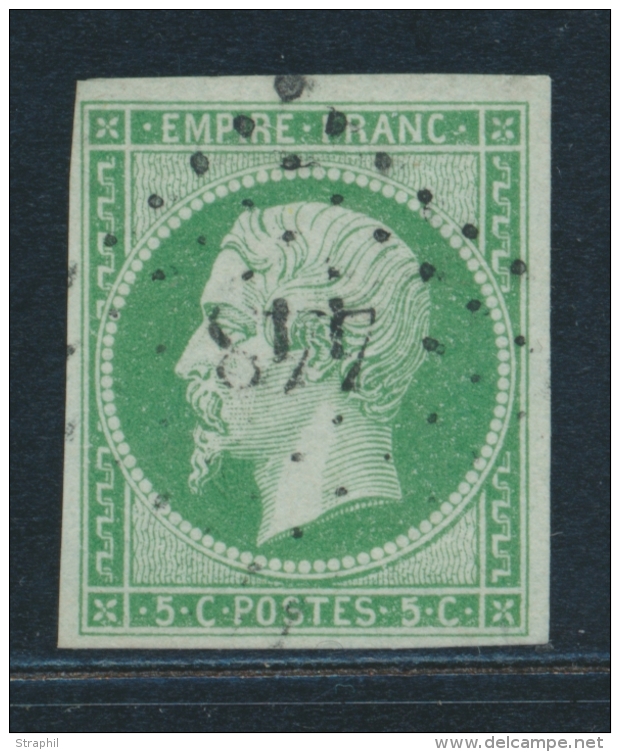 N&deg;12 - Obl. PC L&eacute;ger 448 - TB - 1853-1860 Napoléon III