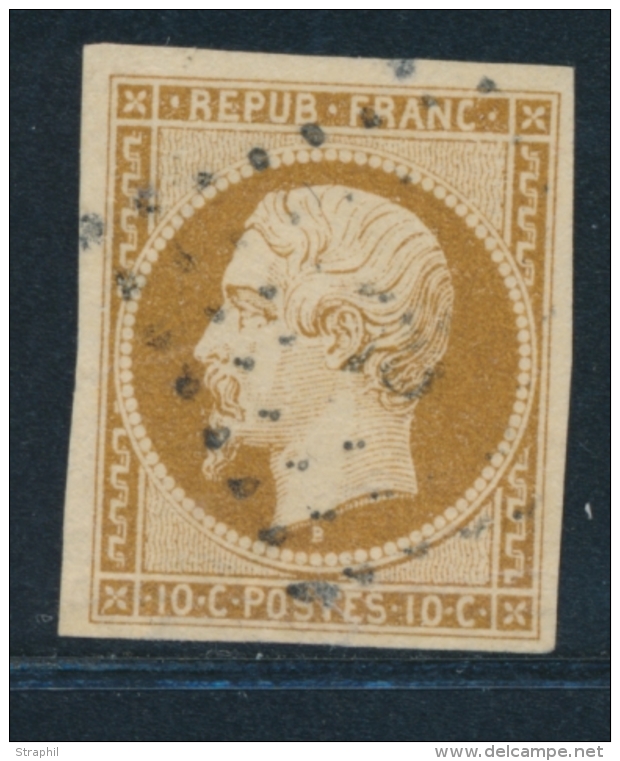 N&deg;9 - Obl PC - Sign&eacute; Calves - TB - 1852 Louis-Napoléon