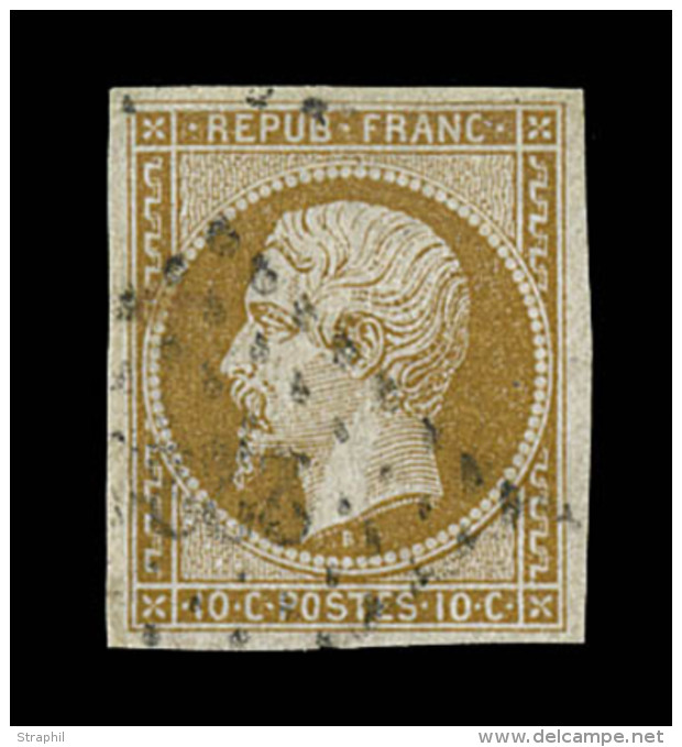 N&deg;9 - Marg&eacute; - Sign&eacute; - TB - 1852 Louis-Napoléon