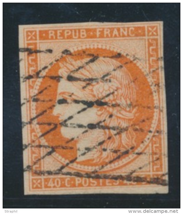 N&deg;5 - 40c Orange - B - 1849-1850 Cérès