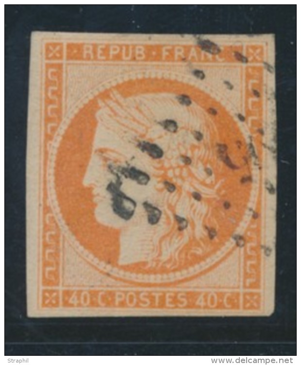 N&deg;5 - 40c Orange - TB - 1849-1850 Cérès