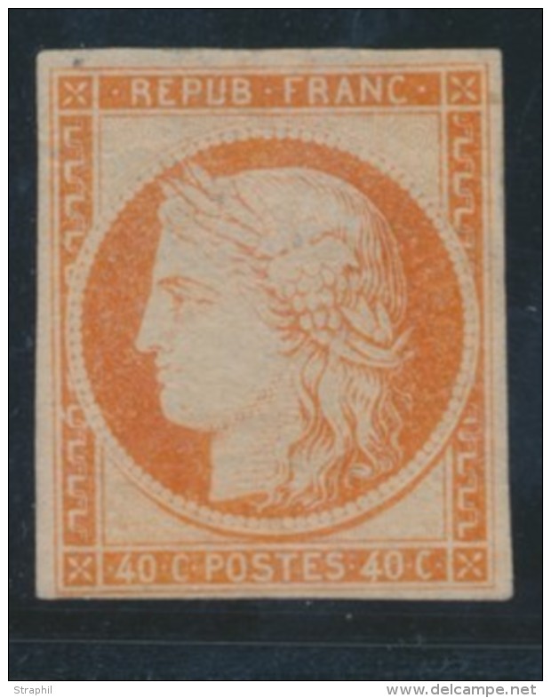 N&deg;5 - 10c Orange - Comme ** - Petite Marge En Bas - TB - 1849-1850 Cérès