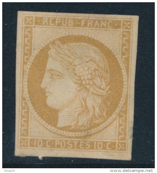 N&deg;1f - R&eacute;impression Du 10c - Petit Clair En Marge - 1849-1850 Ceres