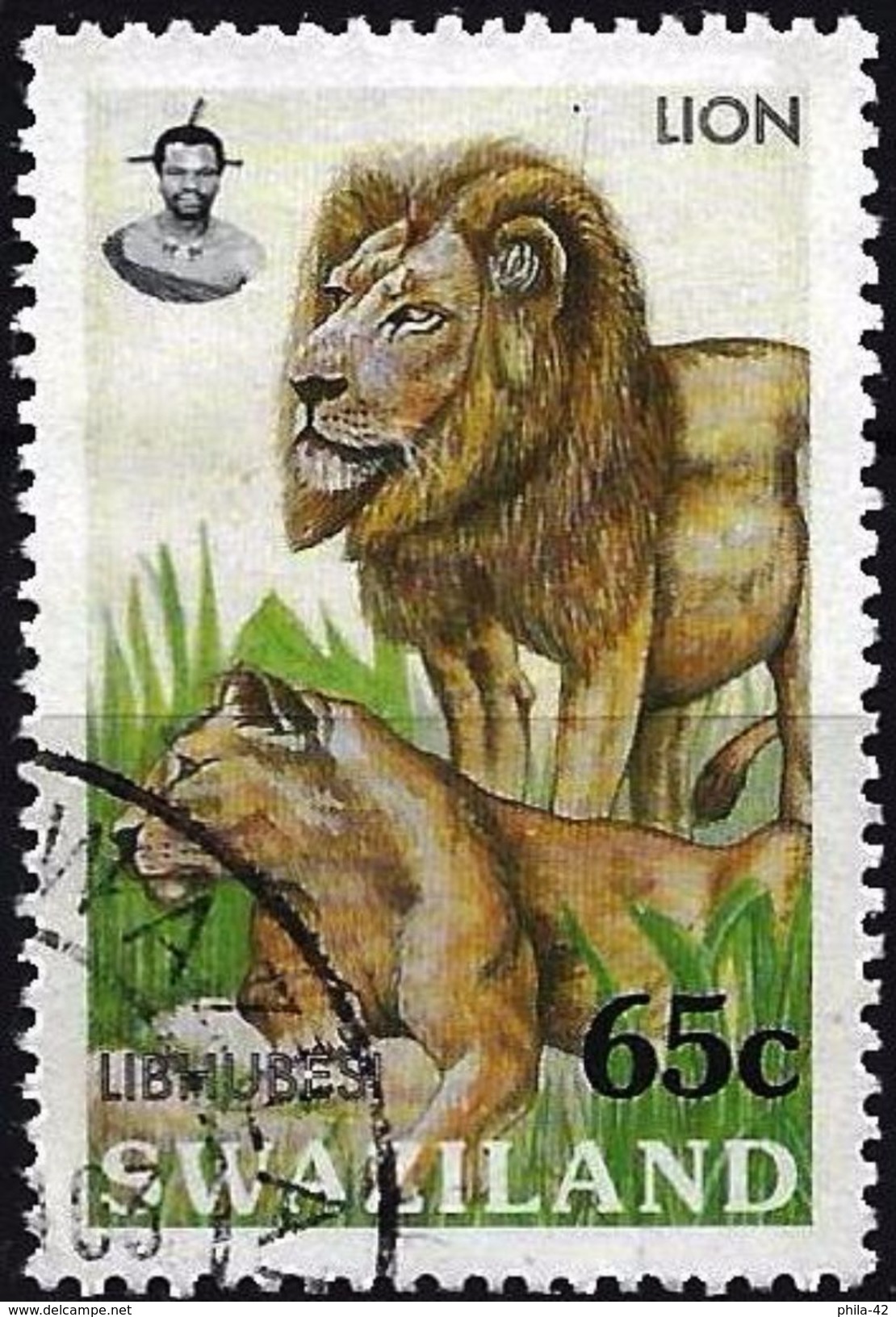 Swaziland 2000 - Lion ( Mi 698 - YT 692 ) - Swaziland (1968-...)