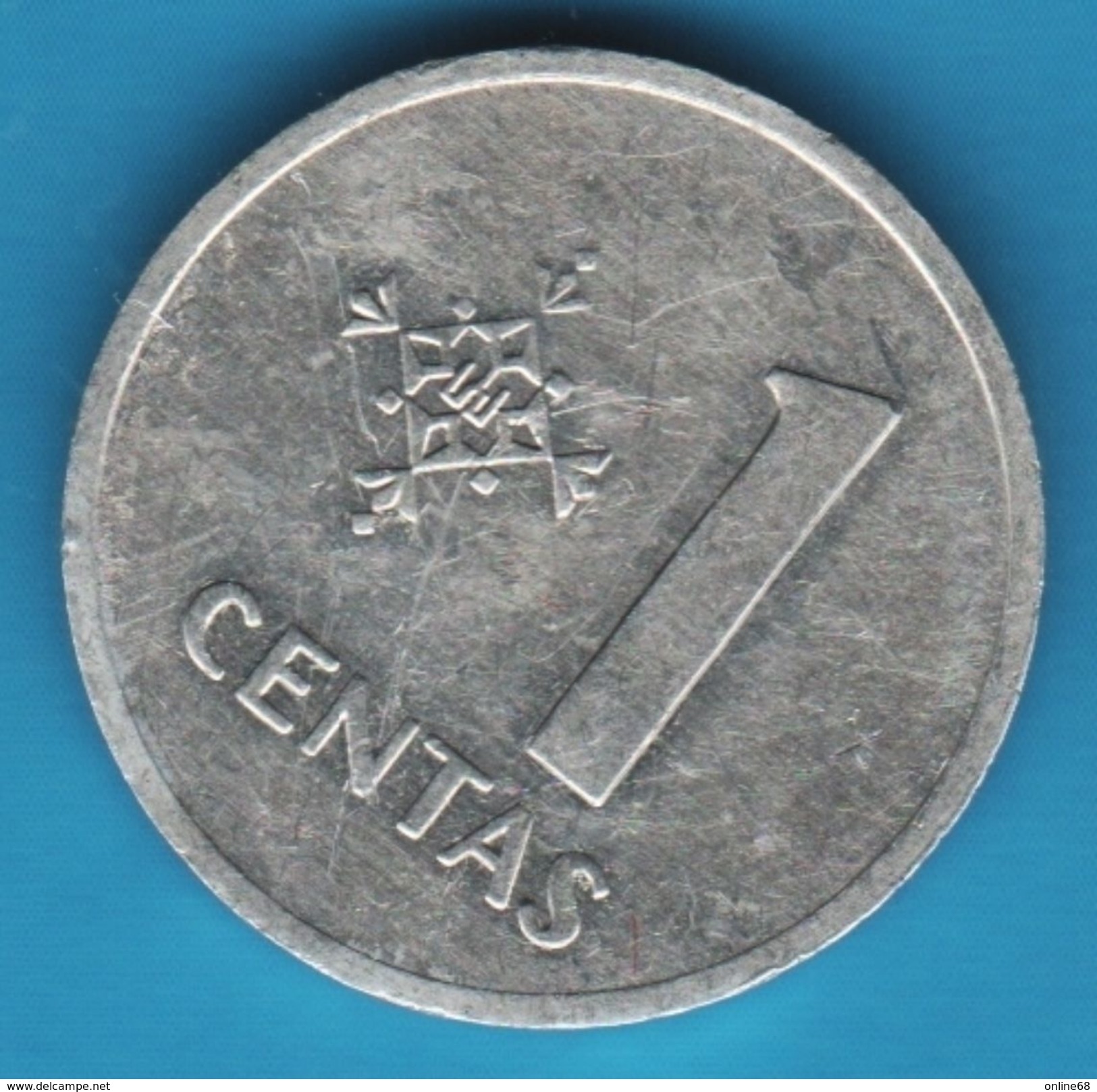 LIETUVA 1 CENTAS 1991  KM# 85 - Lithuania