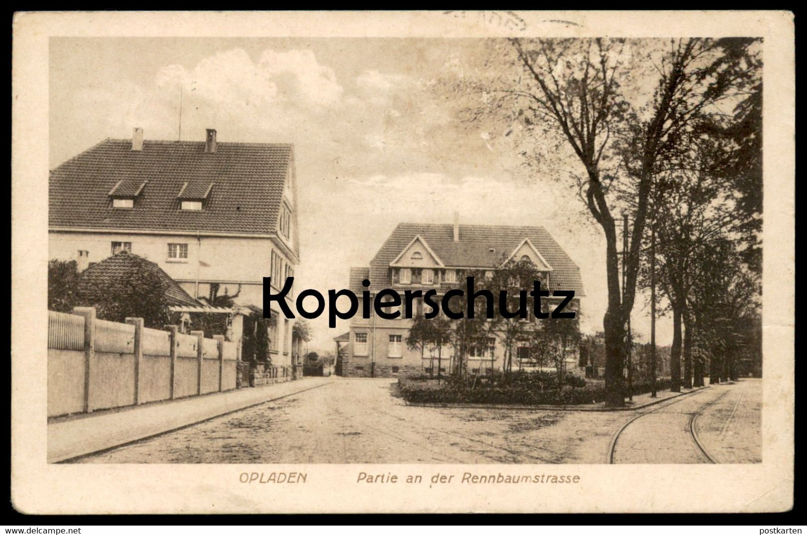 ALTE POSTKARTE OPLADEN PARTIE AN DER RENNBAUMSTRASSE LEVERKUSEN VILLA Ansichtskarte Cpa AK Postcard - Leverkusen