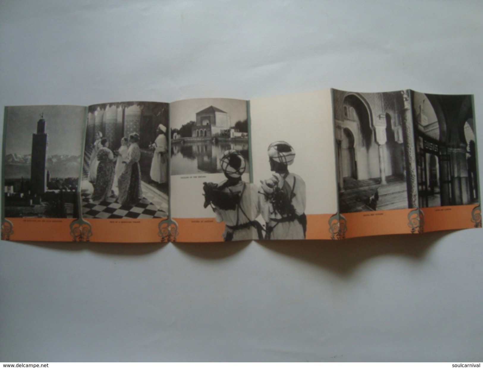 MARRAKECH - MAROC / MOROCCO, OFFICE MAROCAIN DU TOURISME. 1950 APROX. 12 PAGES FOLD. B/W PHOTOS. - Tourism Brochures