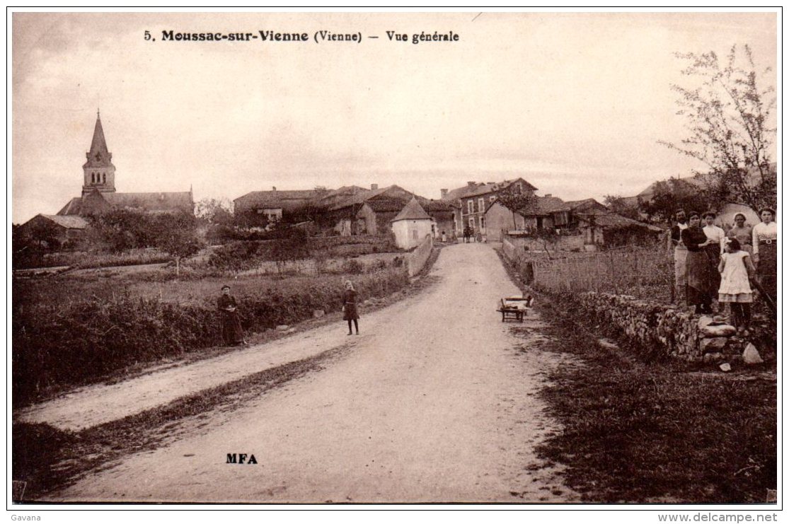 86 MOUSSAC-sur-VIENNE - Vue Générale   (Recto/Verso) - Altri & Non Classificati