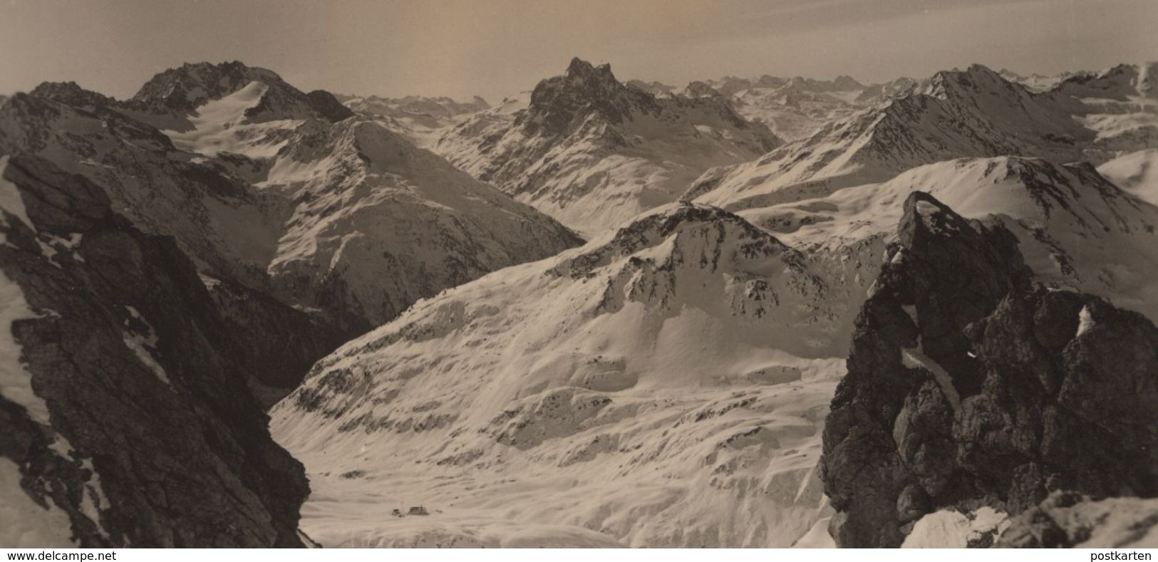 ALTE POSTKARTE VALLUGABLICK PANORAMA BEI ST. ANTON ARLBERG VALLUGA TIROL VORARLBERG Ansichtskarte Cpa AK Postcard - St. Anton Am Arlberg