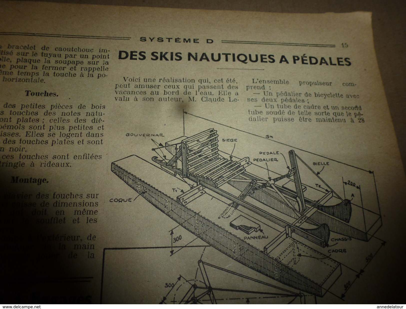 1949 TLSD : Faire --> Anti-Vol instantané; Béton cellulaire;Ski nautique à pédales;Bonne glacière;Contre les guêpes;etc