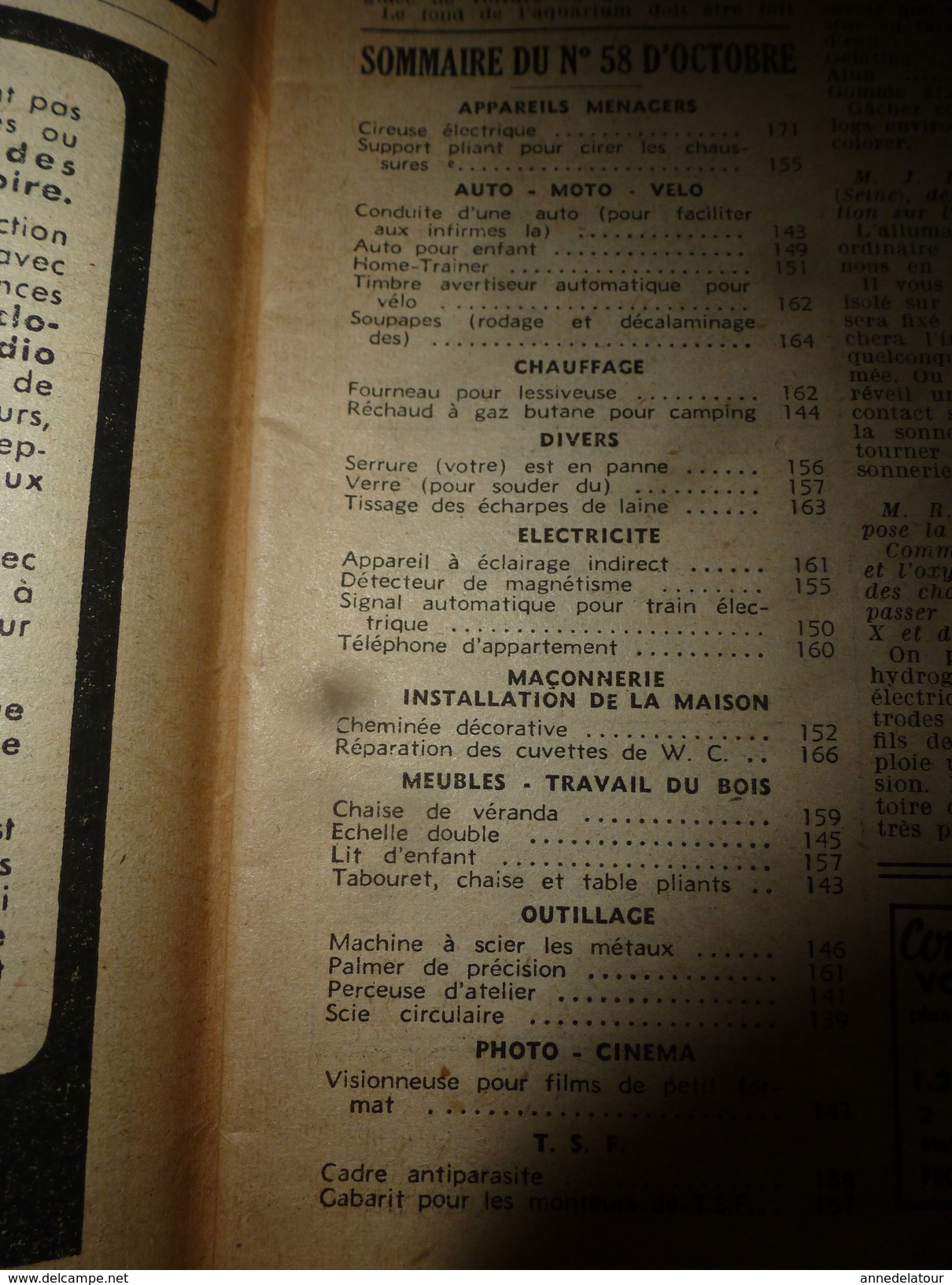 1950 TLSD : Faire --> Véritable Petite Auto;Détecteur De Magnétisme;Cadre Anti-parasite;Rodage,décalaminer Soupapes;etc - Bricolage / Technique