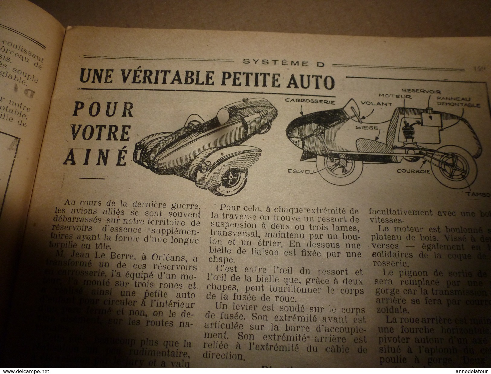 1950 TLSD : Faire --> Véritable petite auto;Détecteur de magnétisme;Cadre anti-parasite;Rodage,décalaminer soupapes;etc