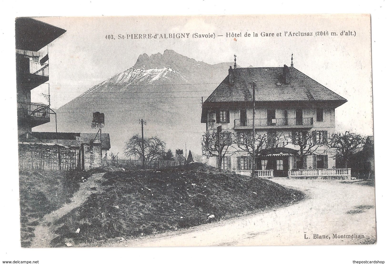 CPA 73 ST-PIERRE D'ALBIGNY - Hôtel De La Gare Et L'Arclusaz Achatez Immédiatement - Saint Pierre D'Albigny