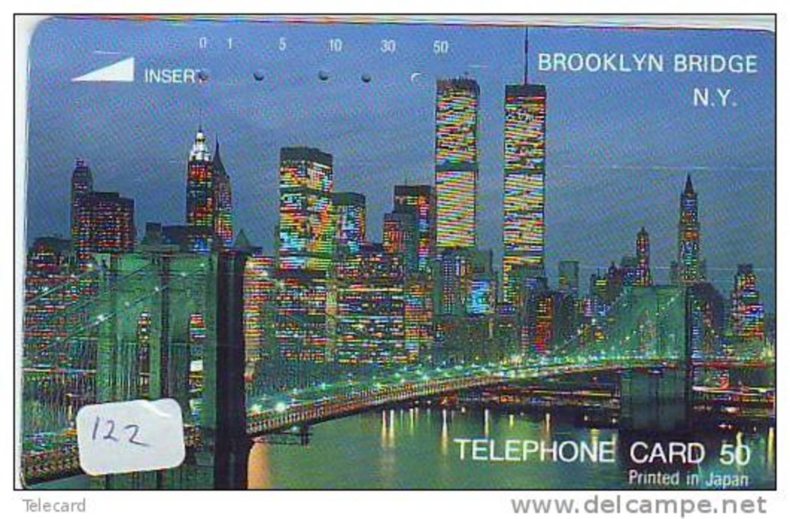 Phonecard USA  Related  * Telecarte USA Connectés  (122) NEW YORK * BROOKLYN * Telefonkarte USA Verbunden - Japan - - Landschappen