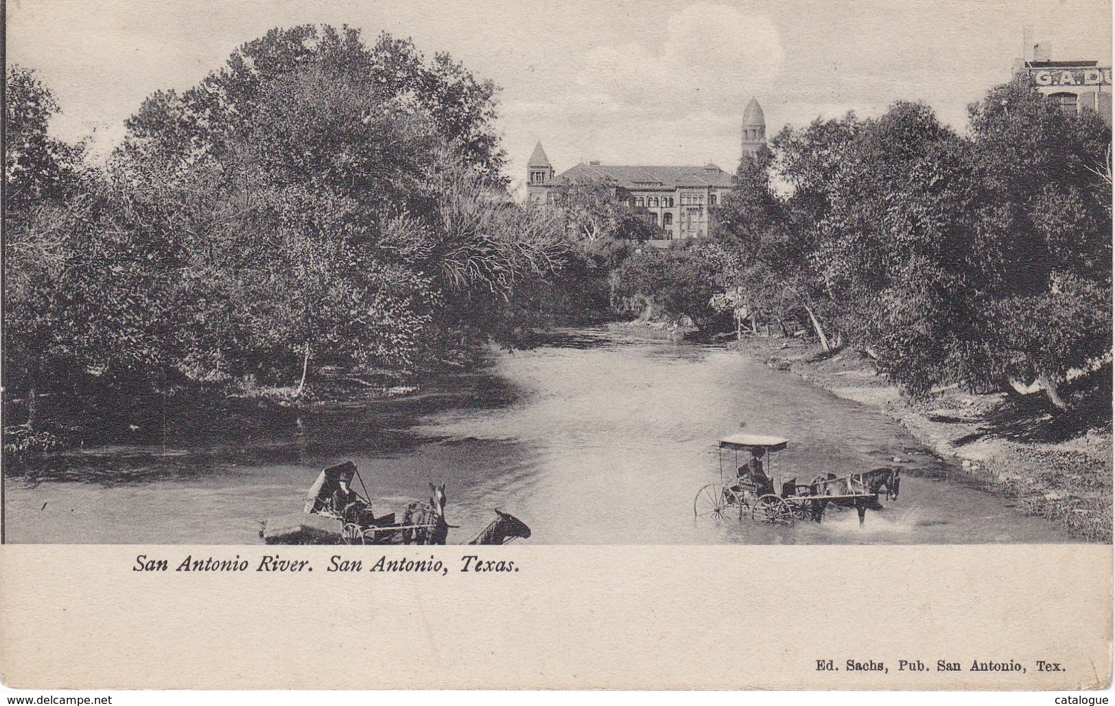 POST CARD TEXAS - SAN-ANTONIO RIVER- - San Antonio