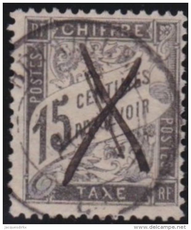 France     .    Yvert      .      Taxe   17        .     O      .         Oblitéré - 1859-1959 Used