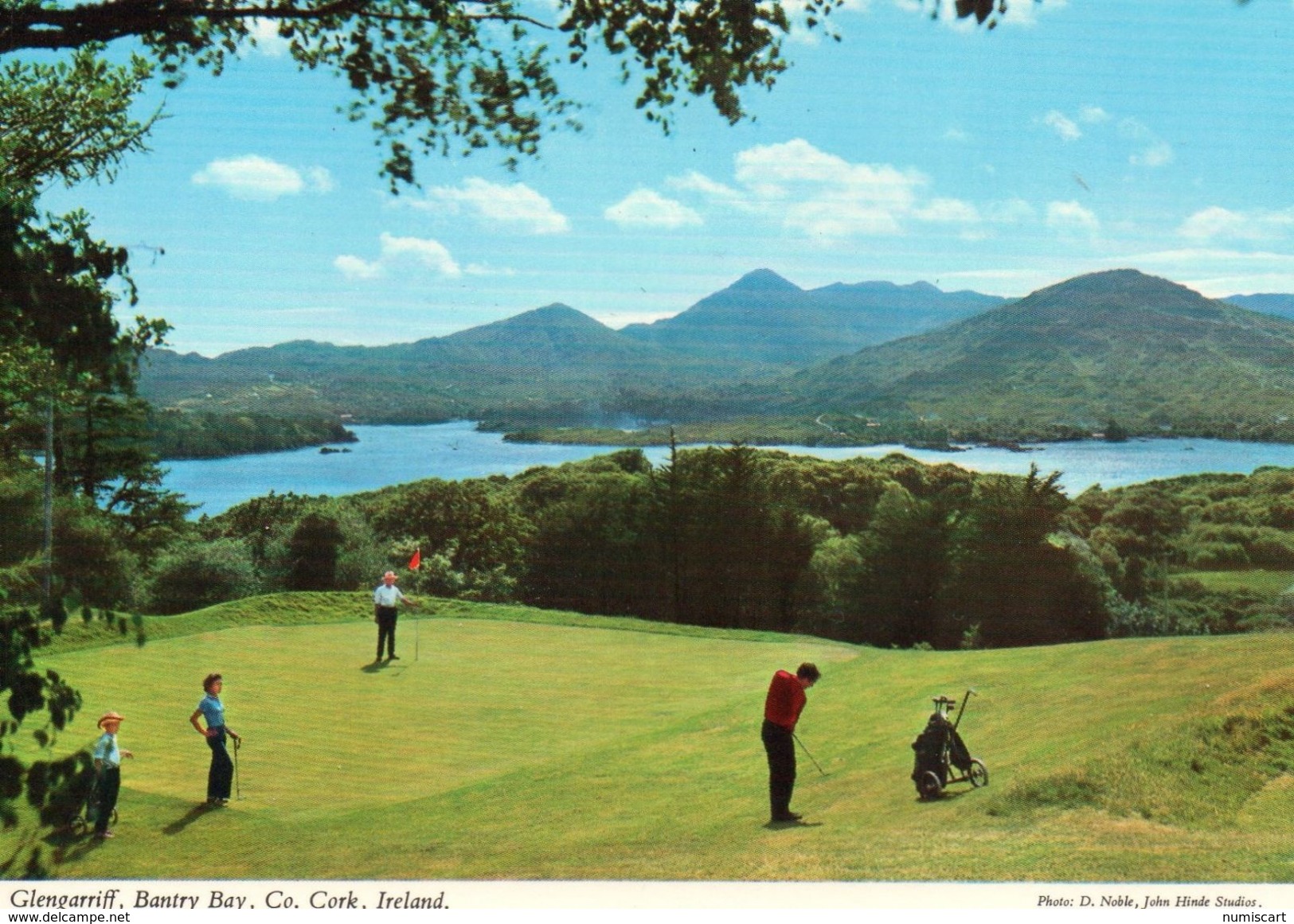 Irlande Glengariff Bantry Bay Animée Golf Parcours De Golf Fairway Green - Autres & Non Classés