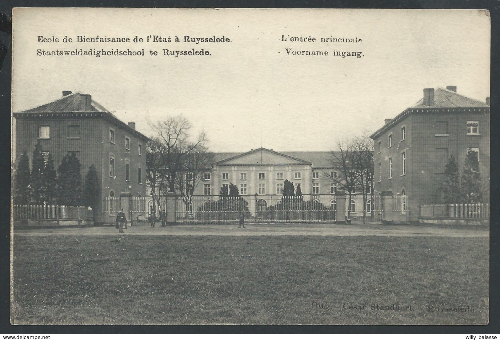 +++ CPA - RUYSSELEDE - RUISELEDE - Ecole De Bienfaisance De L'Etat - Entrée Principale - Staatsweldadigheidschool   // - Ruiselede