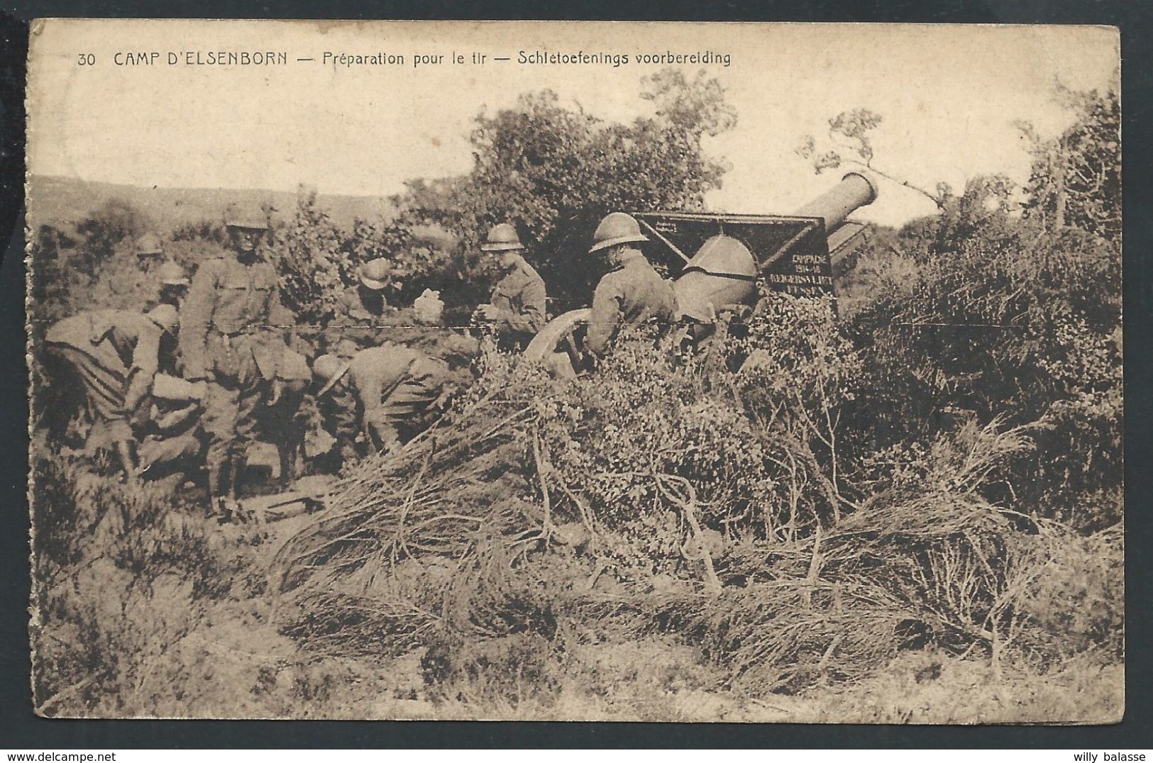 +++ CPA - CAMP D'ELSENBORN - Préparation Pour Le Tir - Schletoefenings Voorbereiding - Armée    // - Bütgenbach