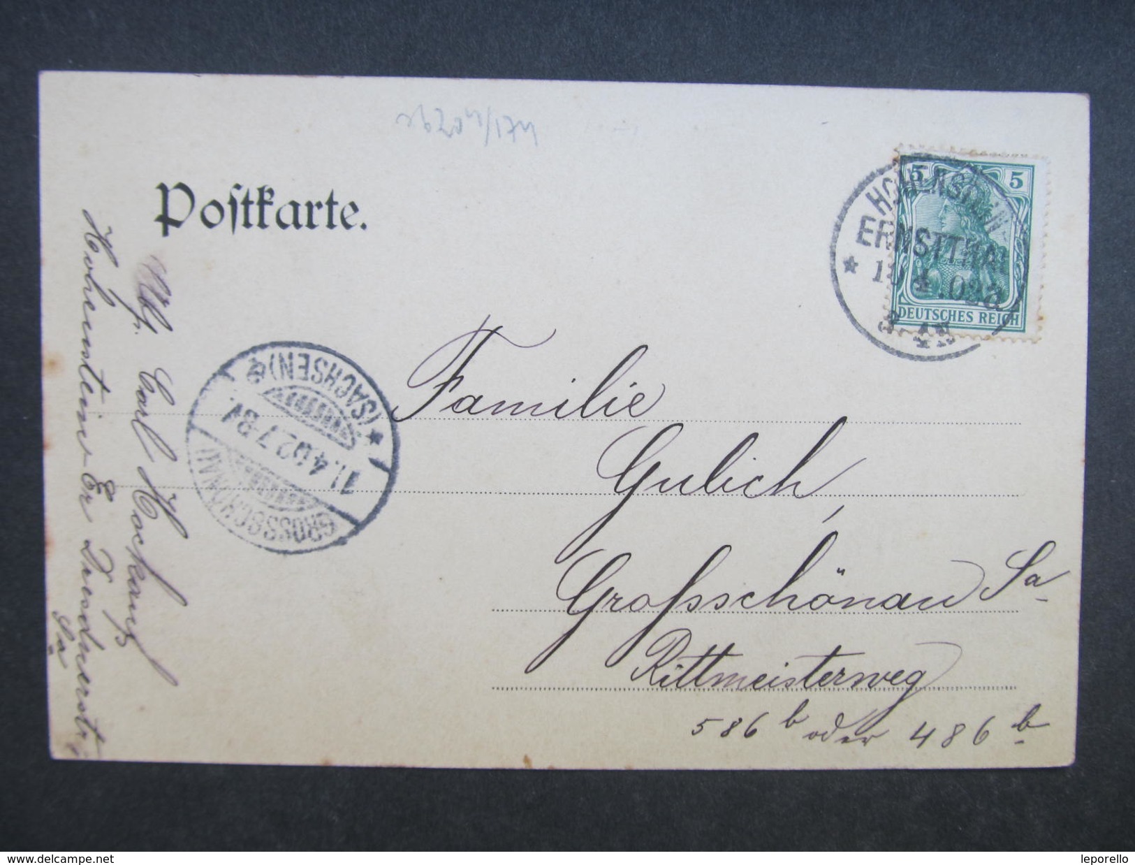 AK HOHENSTEIN ERNSTTHAL Hermannstasse 1903 /// D*25892 - Hohenstein-Ernstthal