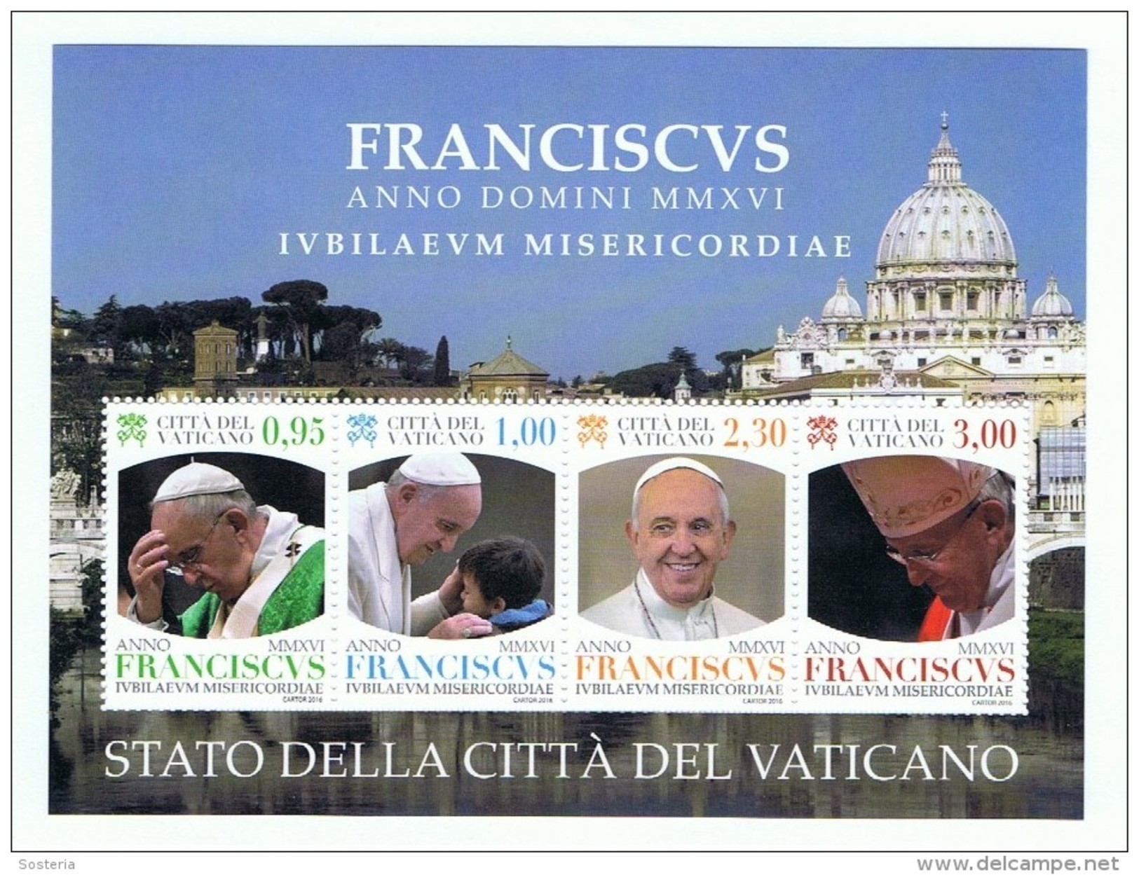 2016 - VATICANO -S12L - SET OF 4 STAMPS ** - Nuovi