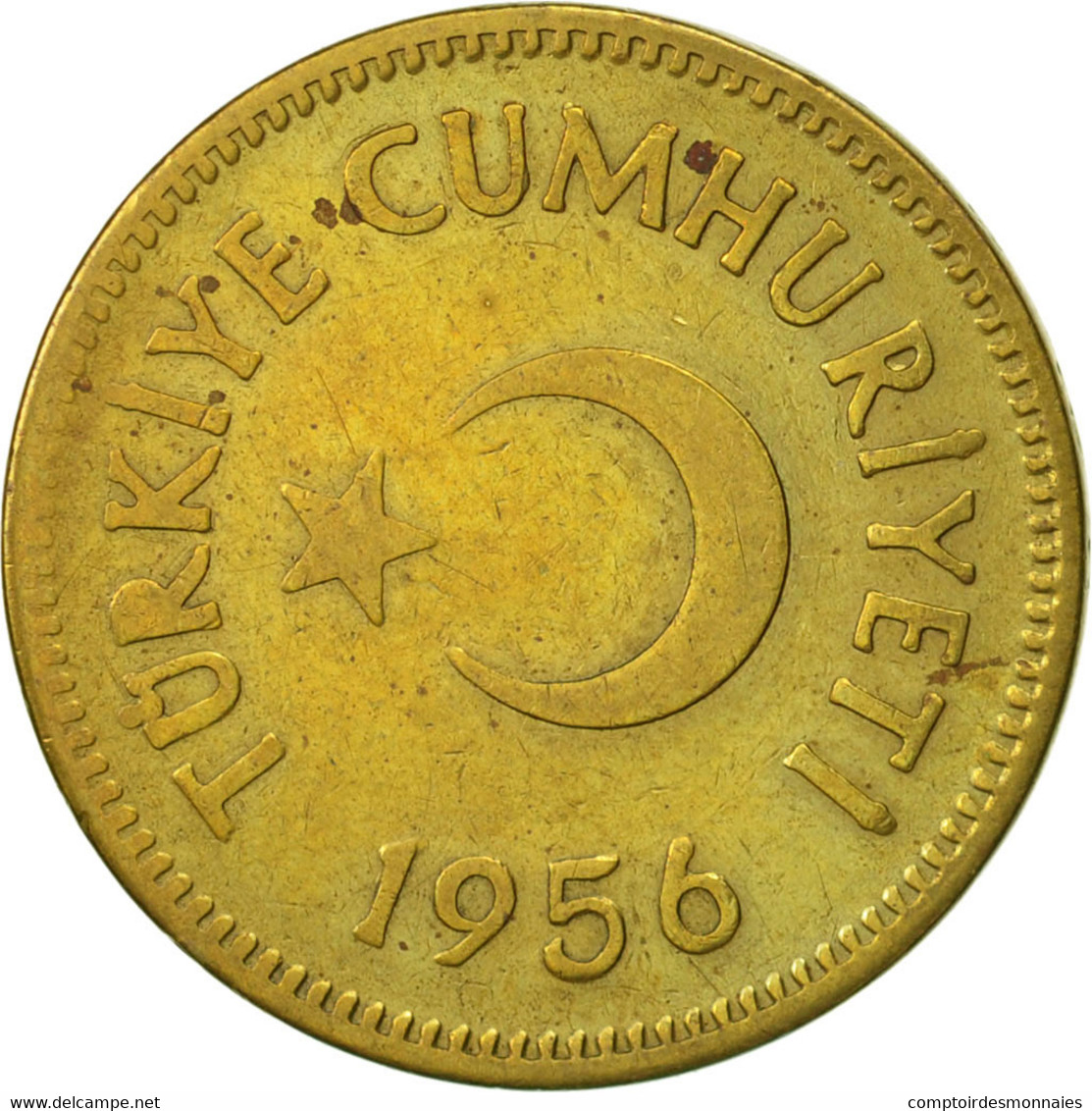 Monnaie, Turquie, 25 Kurus, 1956, TTB, Laiton, KM:886 - Turquie