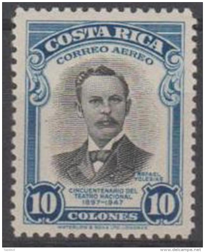 *~* MAKE AN OFFER *~* - COSTA RICA - 1940 10col National Theatre. Scott C177. MNH ** - Costa Rica