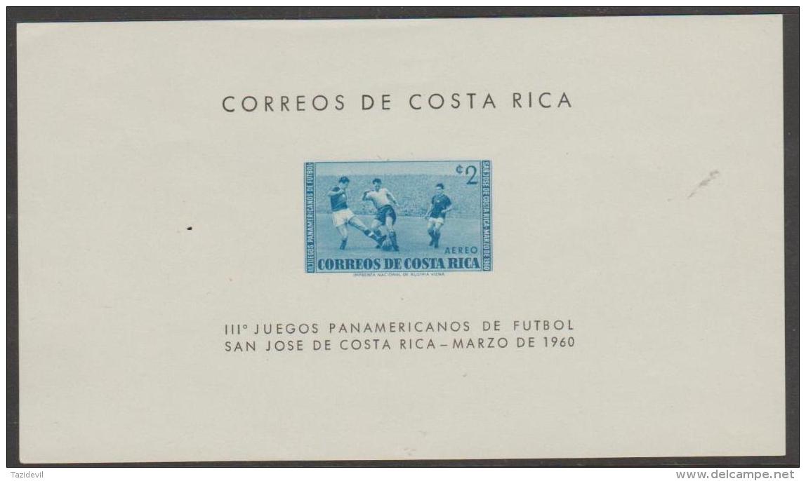 *~* MAKE AN OFFER *~* -  COSTA RICA - 1960 Soccer Souvenir Sheet. Scott C289. MNH ** - Costa Rica