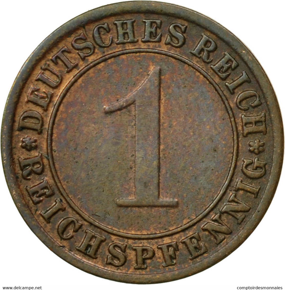 Monnaie, Allemagne, République De Weimar, Reichspfennig, 1931, Muldenhütten - 1 Rentenpfennig & 1 Reichspfennig