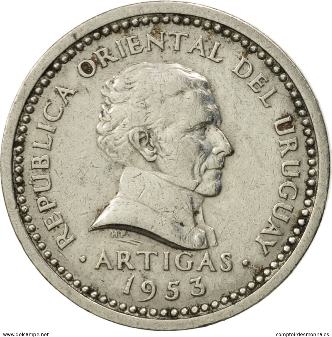 Monnaie, Uruguay, 2 Centesimos, 1953, SUP, Copper-nickel, KM:33 - Uruguay