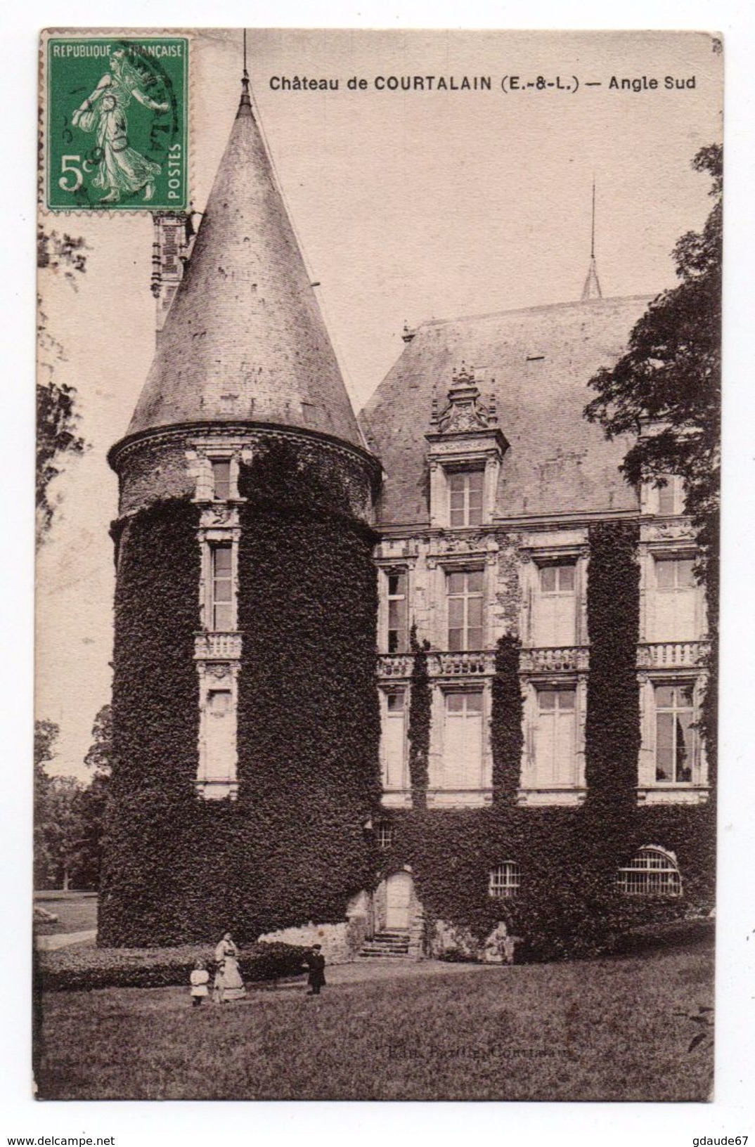 COURTALAIN (28) - CHATEAU DE COURTALAIN - ANGLE SUD - Courtalain