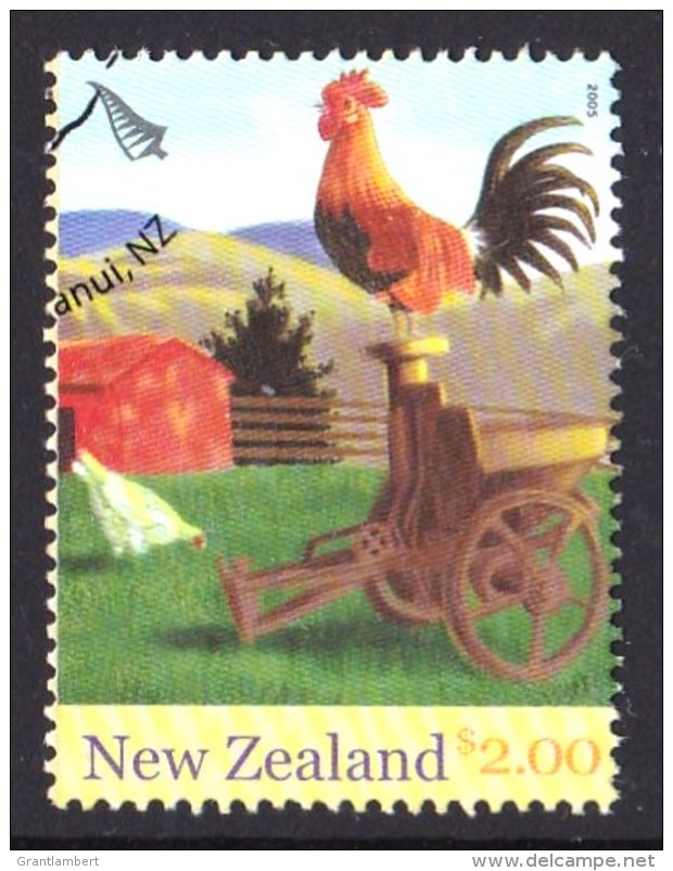 New Zealand 2005 Farmyard Animals $2 Rooster Used - - Used Stamps