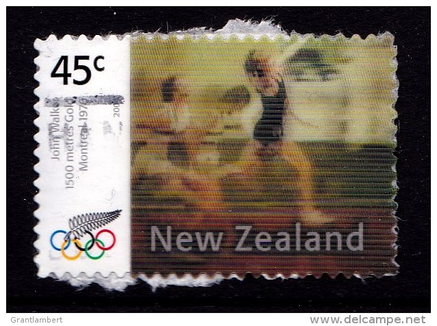 New Zealand 2004 Olympics Athens Gold Lenticular 45c Used  - - Used Stamps