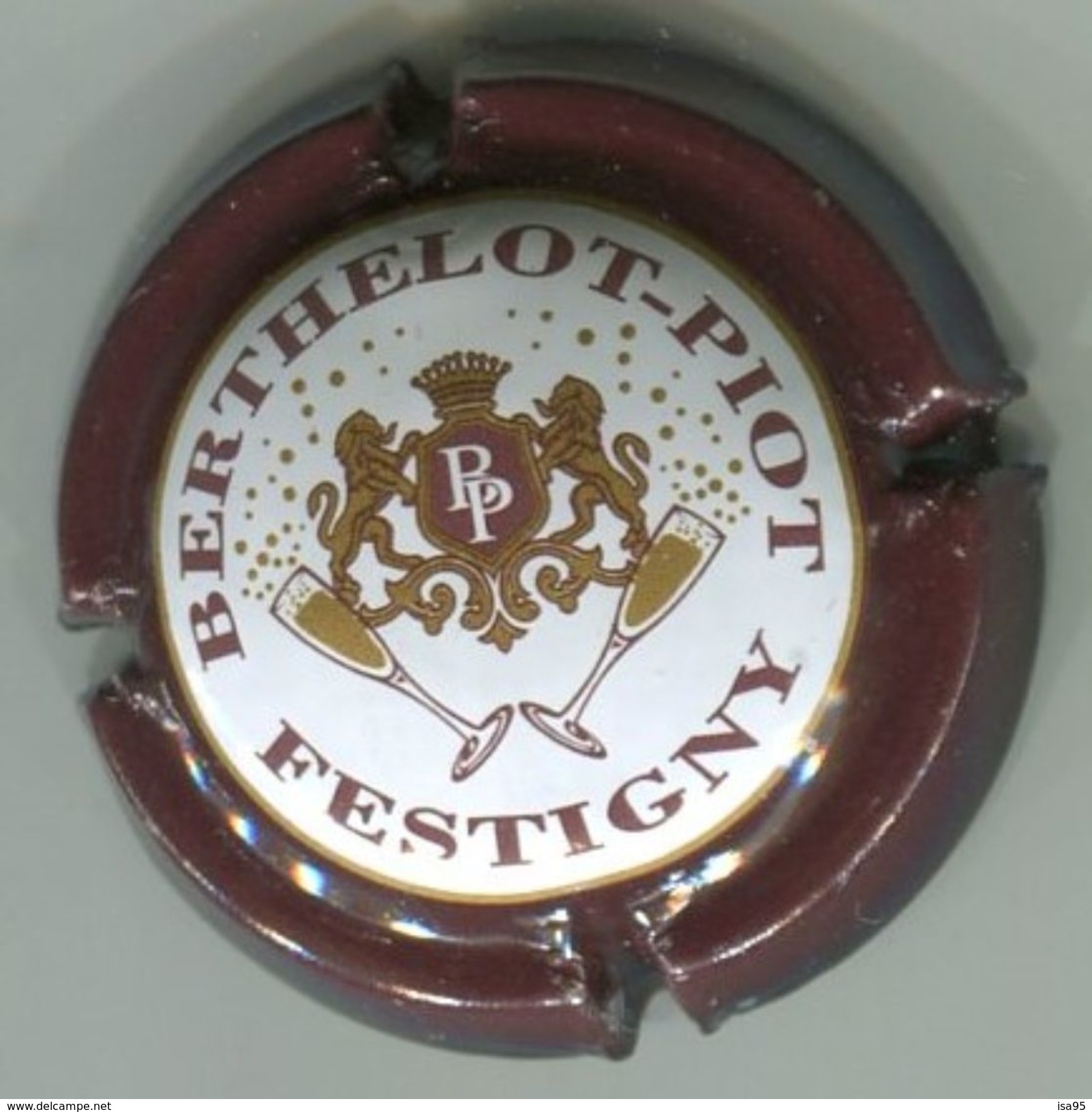 CJ-CAPSULE-CHAMPAGNE BERTHELOT-PIOT N°05 Contour Marron - Other & Unclassified