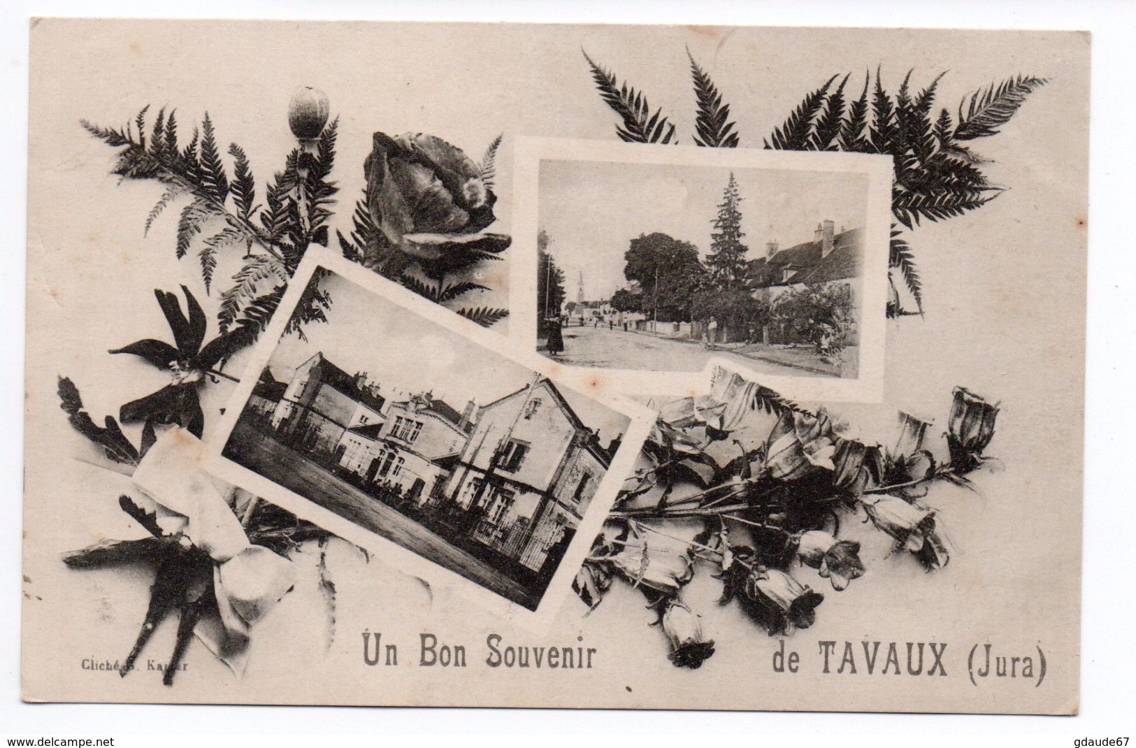 TAVAUX (39) - UN BON SOUVENIR DE TAVAUX - Tavaux