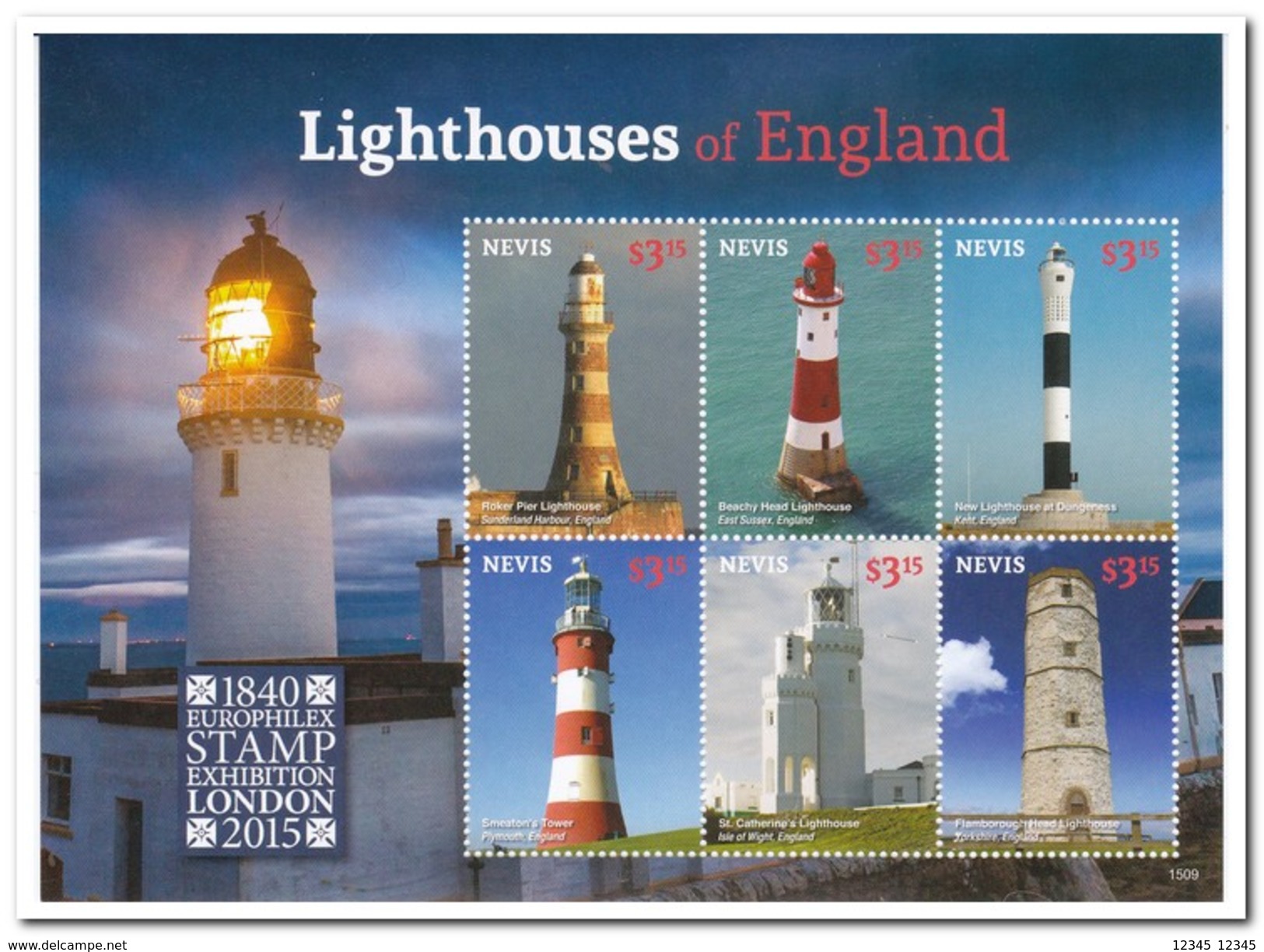 Nevis 2015, Postfris MNH, Lighthouses - St.Kitts E Nevis ( 1983-...)