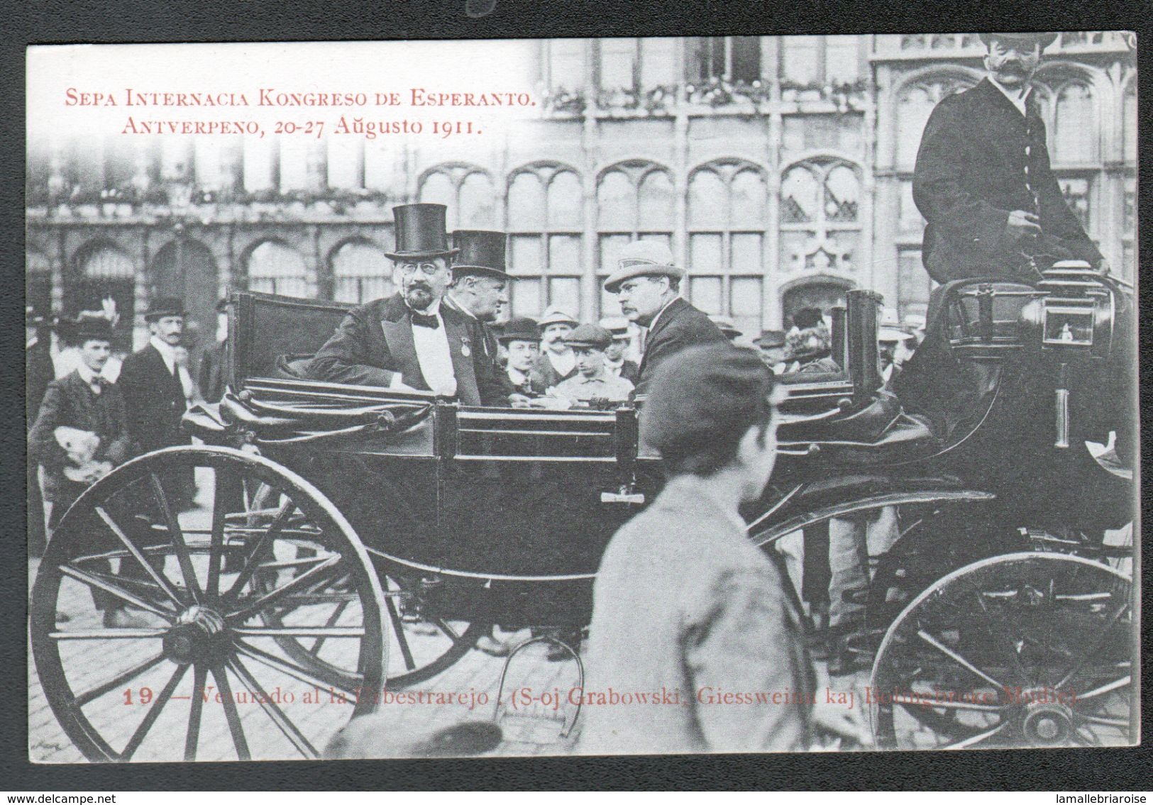 ESPERANTISME, Congrès Esperanto Anvers 1911, N°19 - Esperanto