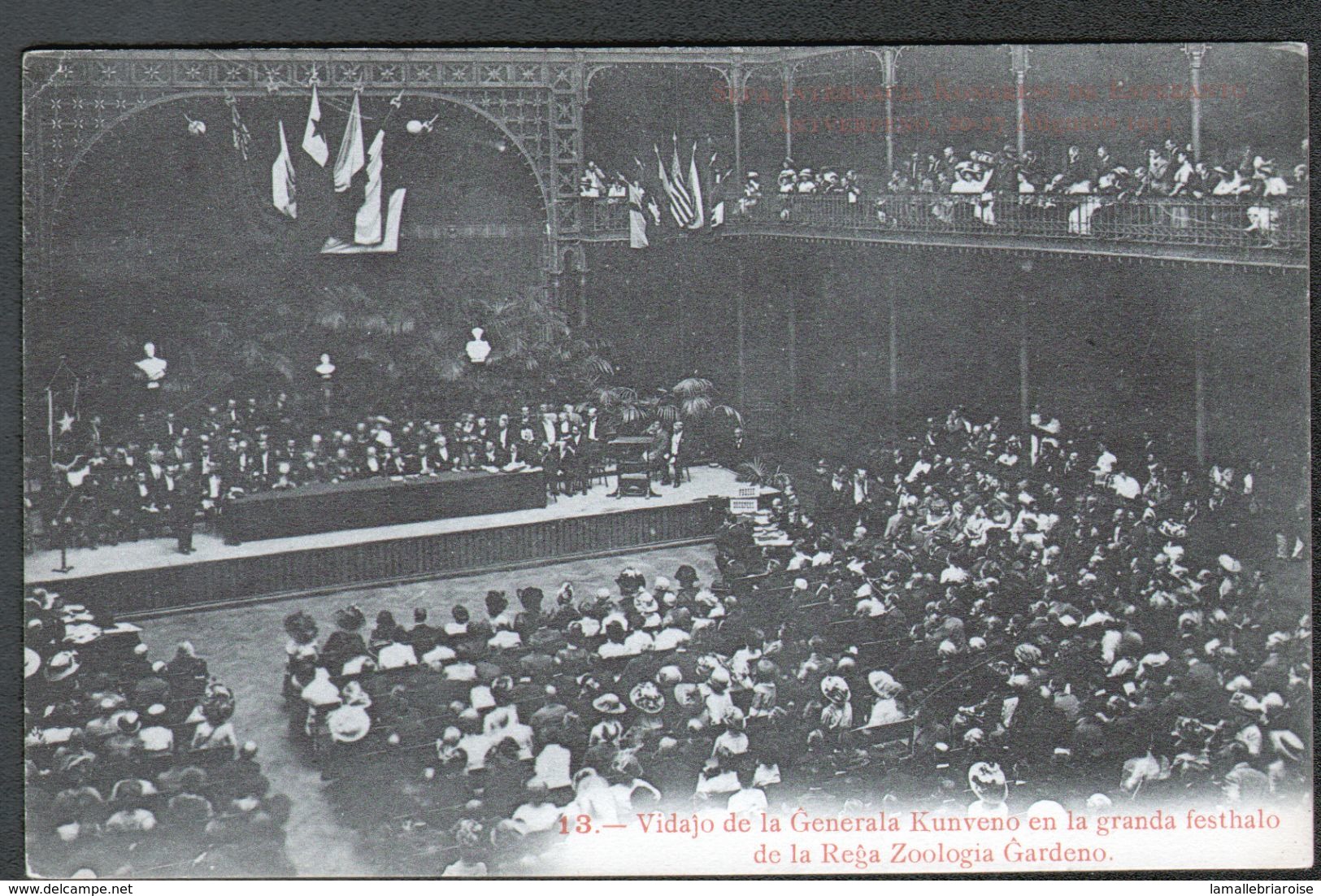 ESPERANTISME, Congrès Esperanto Anvers 1911, N°13 - Esperanto
