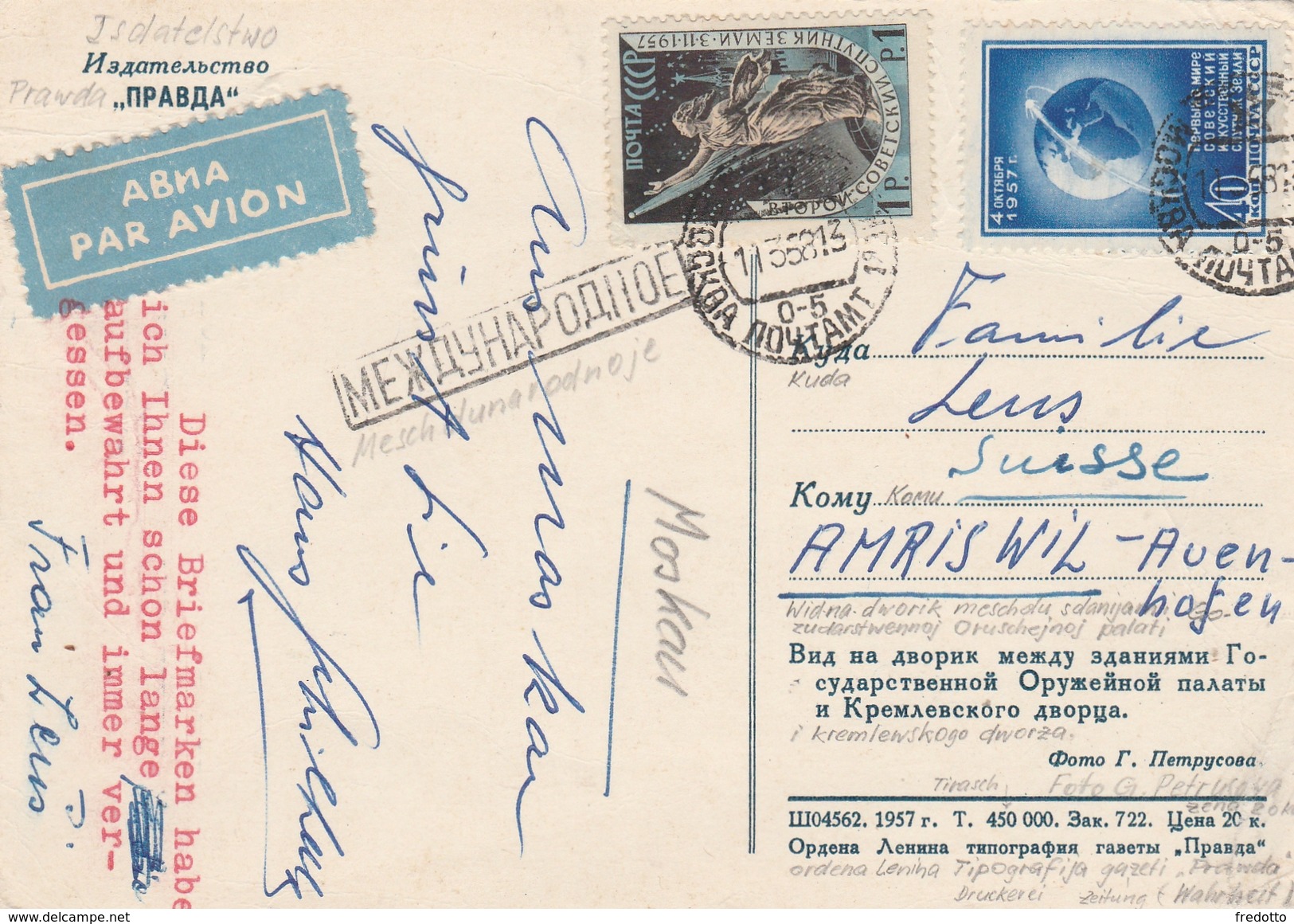 Luftpost-Russland/Schweiz - Covers & Documents