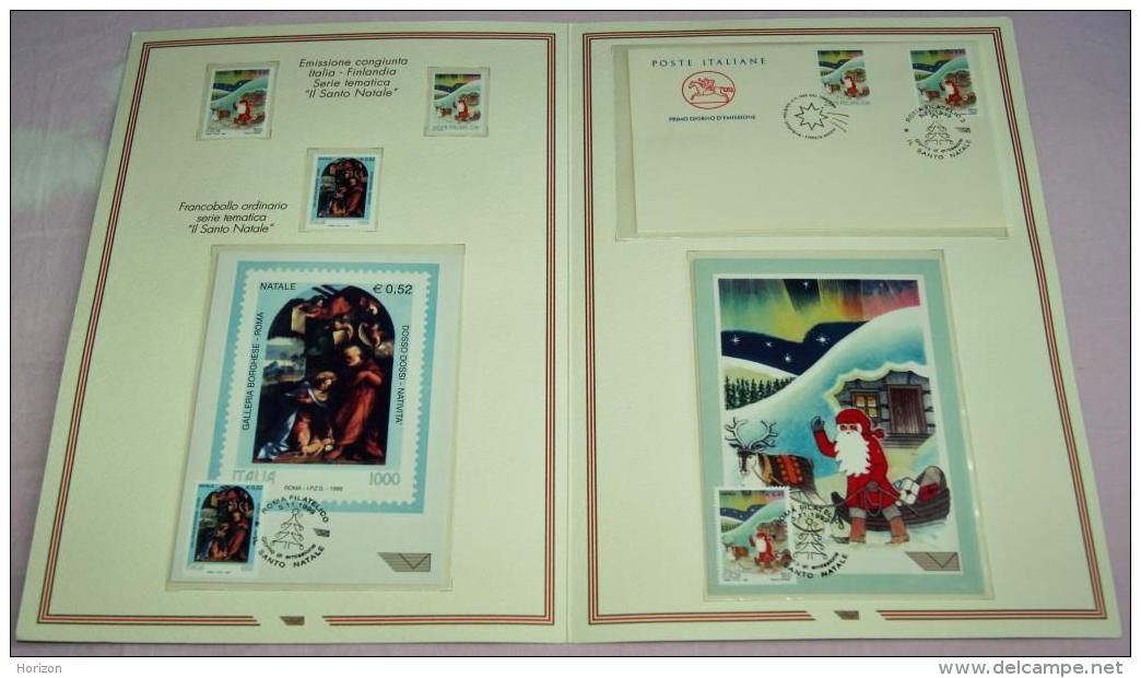 St26. FOLDER - Buon Natale 1999 - Emissione Congiunta Italia-Finlandia - Folder