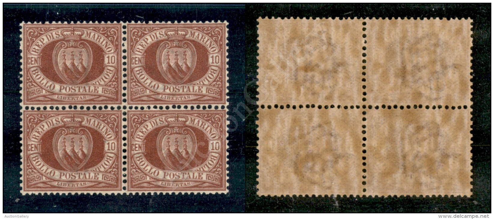 1899 - 10 Cent (28) In Quartina - Ottimamente Centrata - Gomma Integra (525+) - Otros & Sin Clasificación