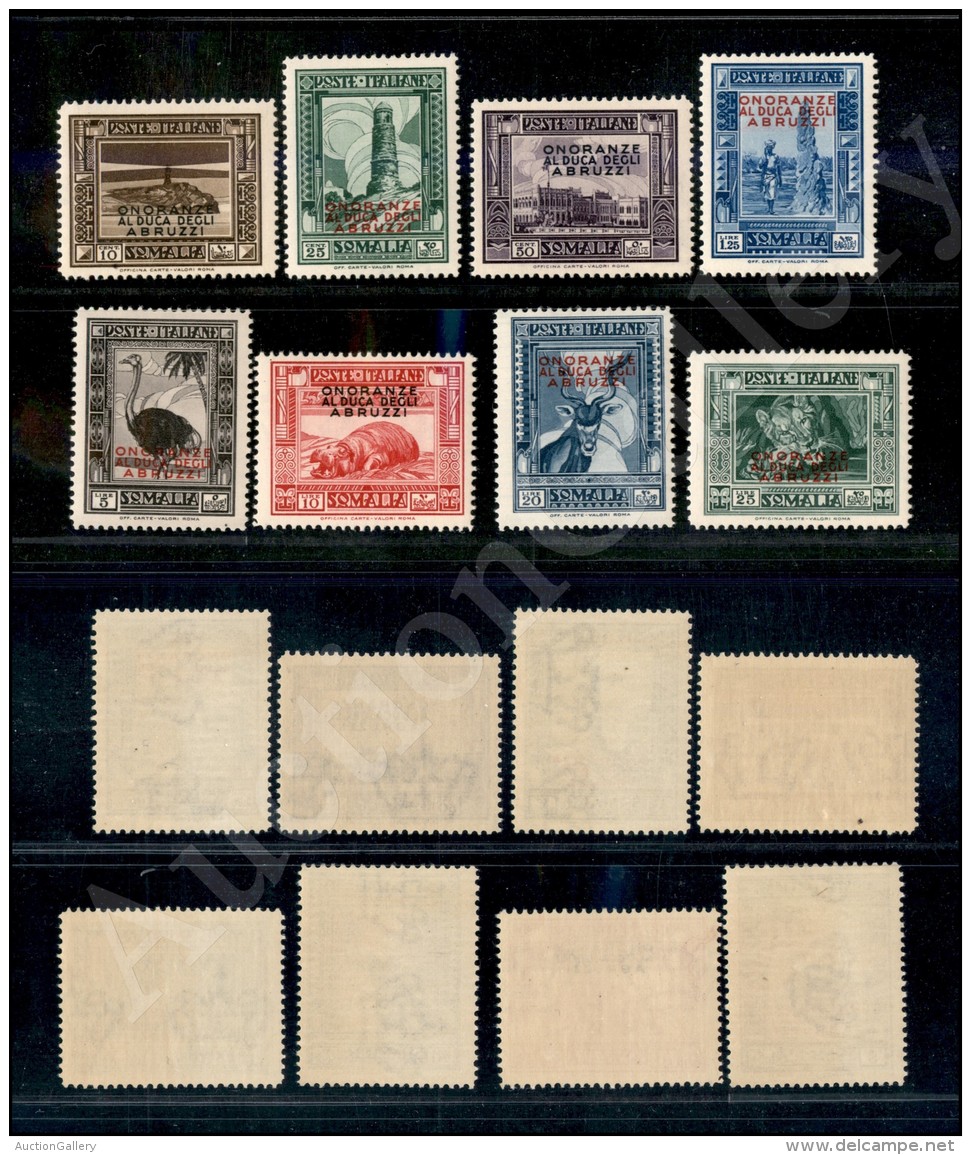 1934 - Onoranze Duca Degli Abruzzi (185/192) - Serie Completa Di 8 Valori - Gomma Integra (550) - Other & Unclassified