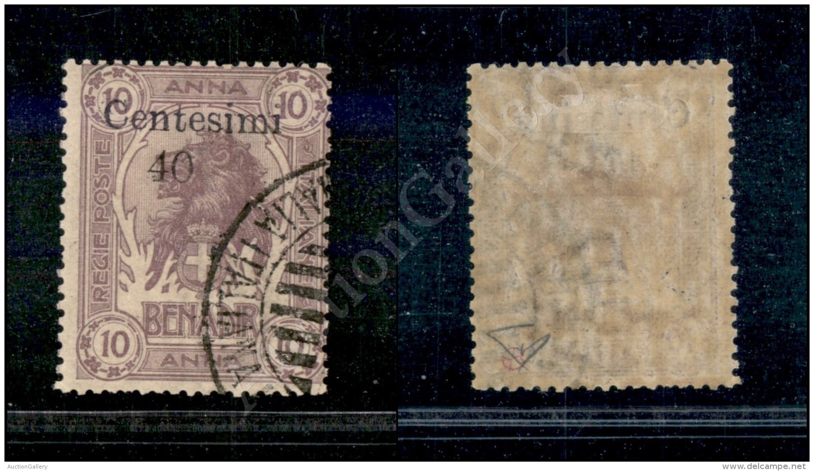 1905 - 40 Cent Su 10 Anna (9) - Annullo Originale - Diena (550) - Otros & Sin Clasificación