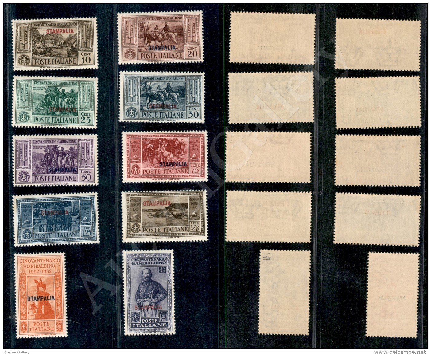 Stampalia - 1932 - Garibaldi (17/26) La Serie Completa Dei 10 Valori - Gomma Integra (550) - Sonstige & Ohne Zuordnung