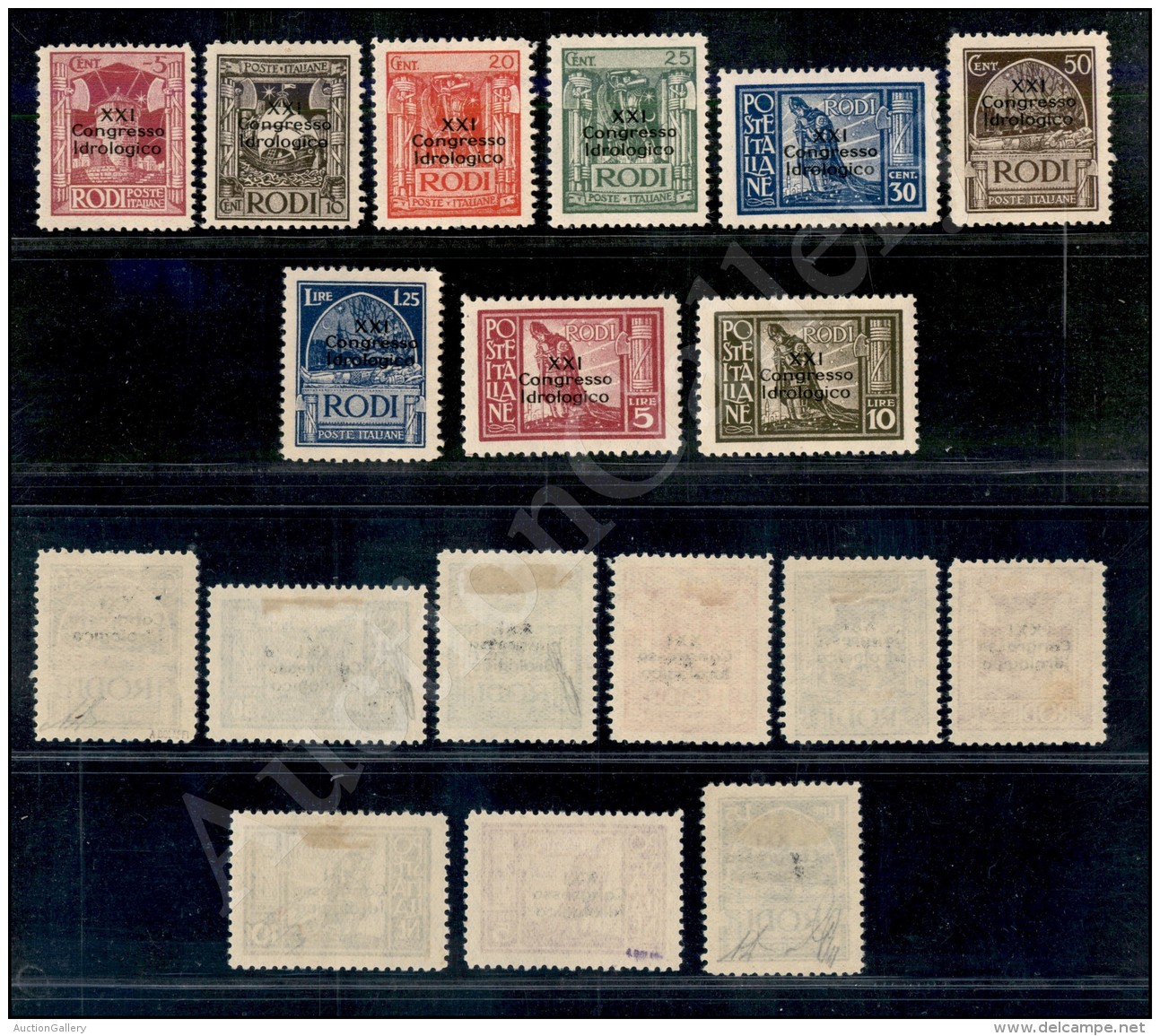 1930 - XXI Congresso Idrologico (12/20) - Serie Completa (2.600) - Other & Unclassified