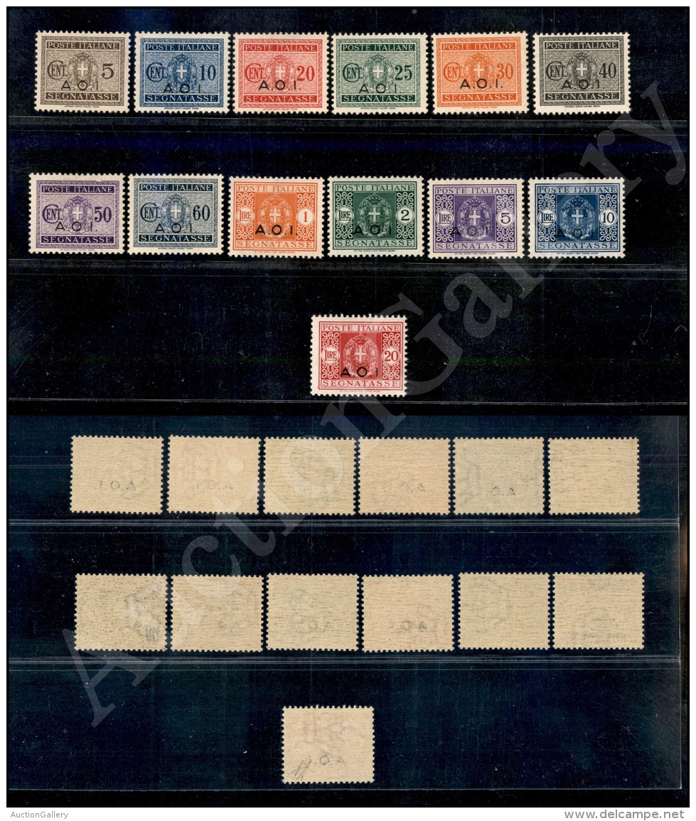 1939/40 - Segnatasse Soprastampati (1/13) - Serie Completa Di 13 Valori - Gomma Integra (550) - Other & Unclassified