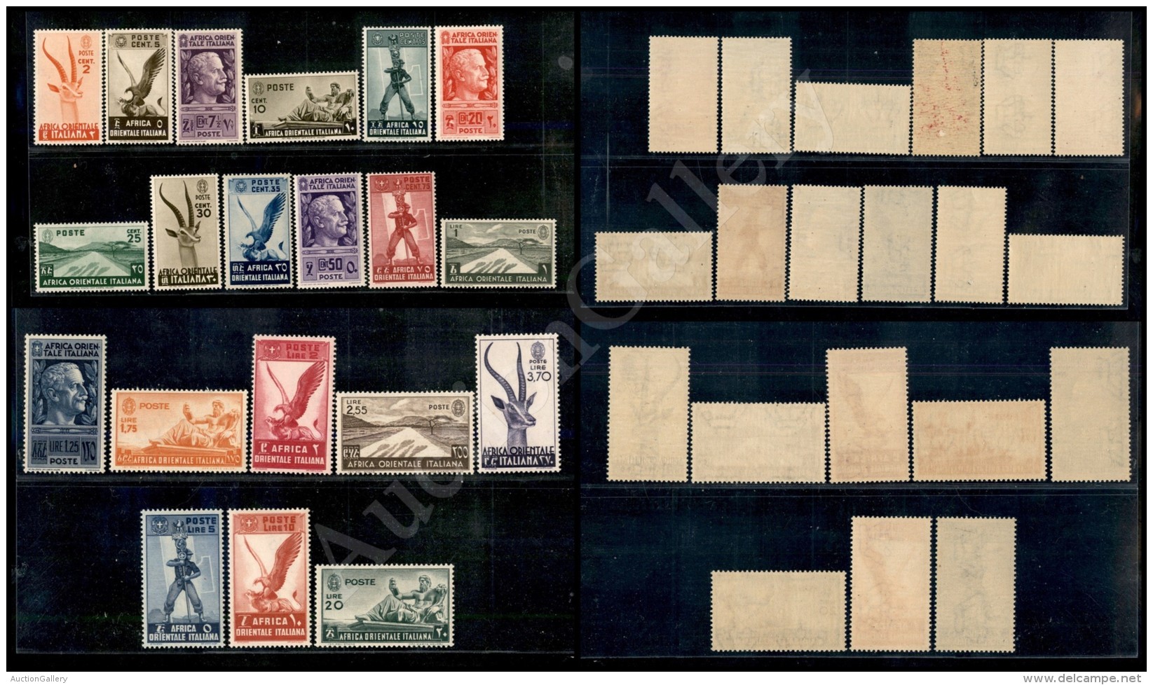 Africa Orientale - 1938 - Soggetti Vari  (1/20) - Serie Completa Dei 20 Valori - Gomma Integra (650) - Other & Unclassified