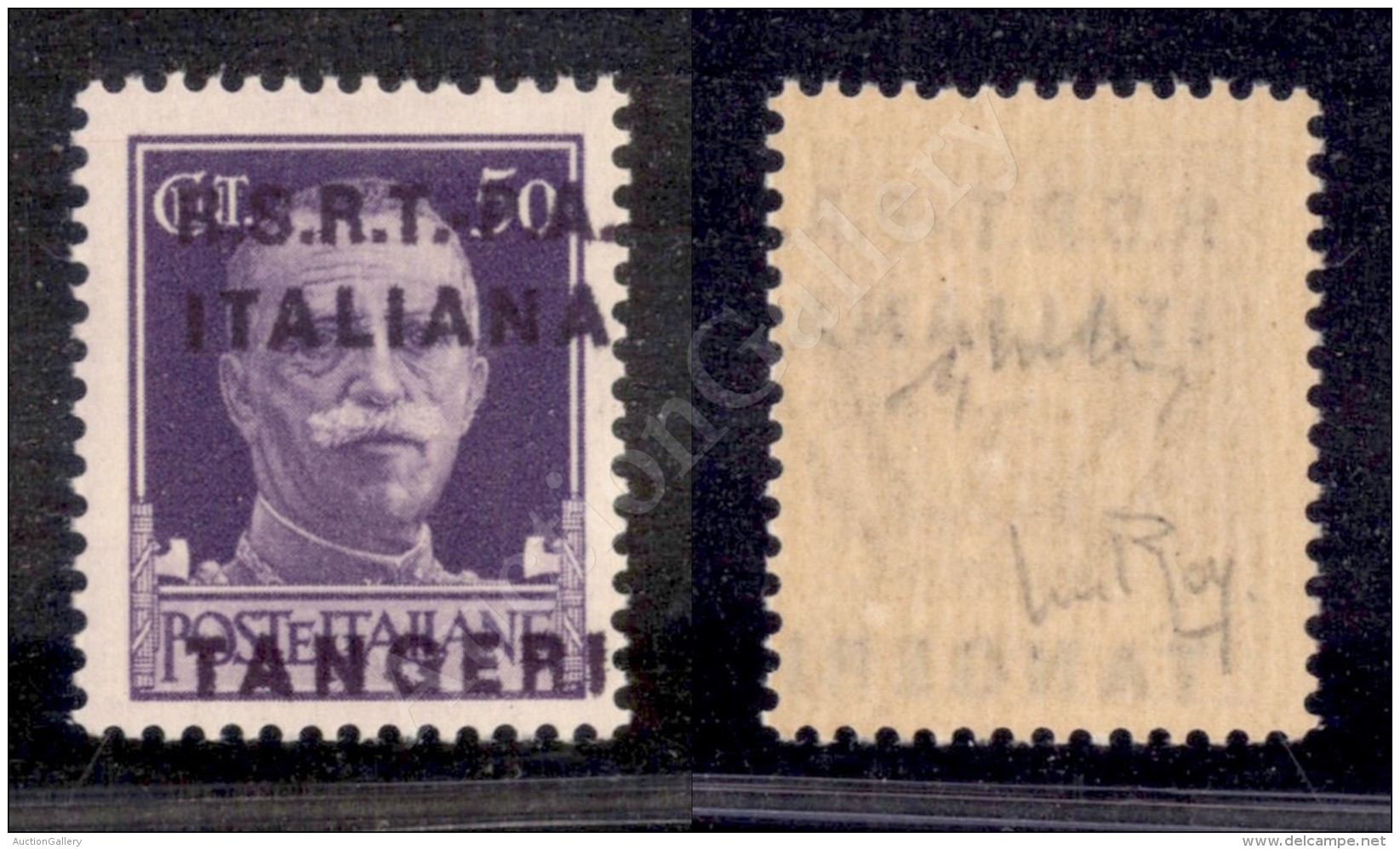 1939 - R.S.R.T. P.A Italiana Tangeri Su 50 Cent Imperiale Bordo Foglio - Gomma Integra - Cert. AG - Otros & Sin Clasificación